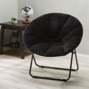 Mainstays Folding Plush Saucer Chair